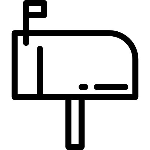 skrzynka pocztowa Detailed Rounded Lineal ikona
