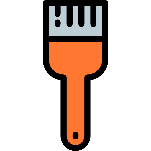 Brush Detailed Rounded Lineal color icon
