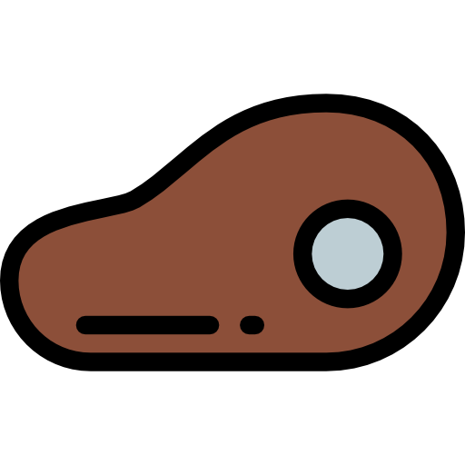 Steak Detailed Rounded Lineal color icon