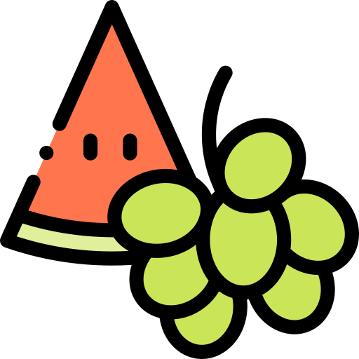 Grapes Detailed Rounded Lineal color icon