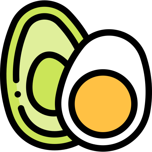 계란 Detailed Rounded Lineal color icon