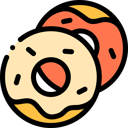 Donuts Detailed Rounded Lineal color icon
