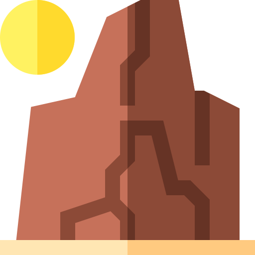 Caverna Basic Straight Flat Ícone