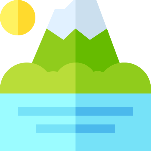 Montaña Basic Straight Flat icono