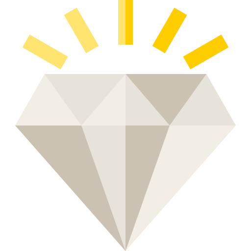 ダイヤモンド Basic Straight Flat icon