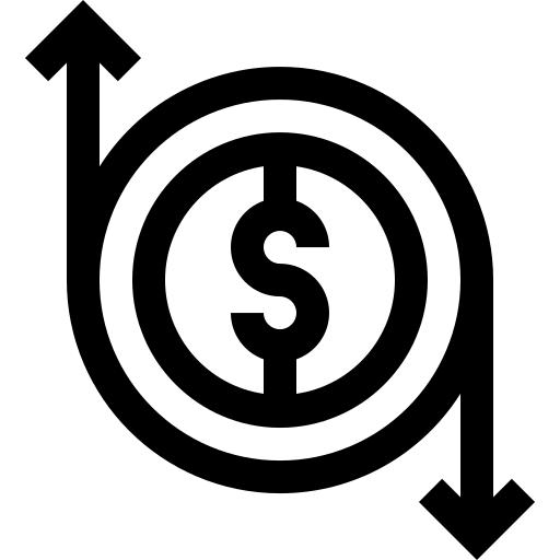 Fluxo de dinheiro Basic Straight Lineal Ícone