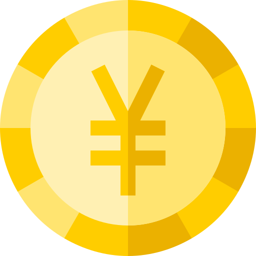 Yen Basic Straight Flat icon