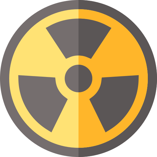 Biohazard Basic Straight Flat icon