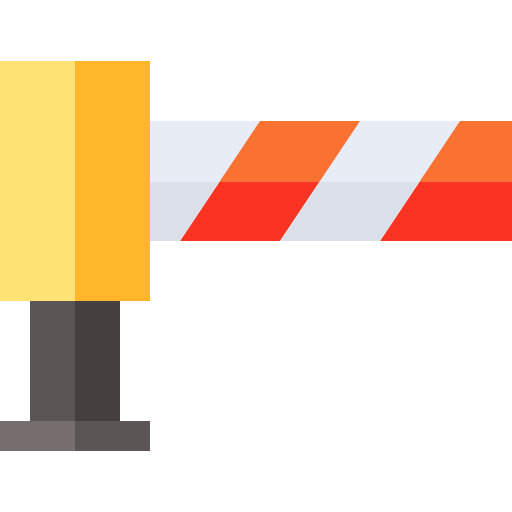 szlaban parkingowy Basic Straight Flat ikona