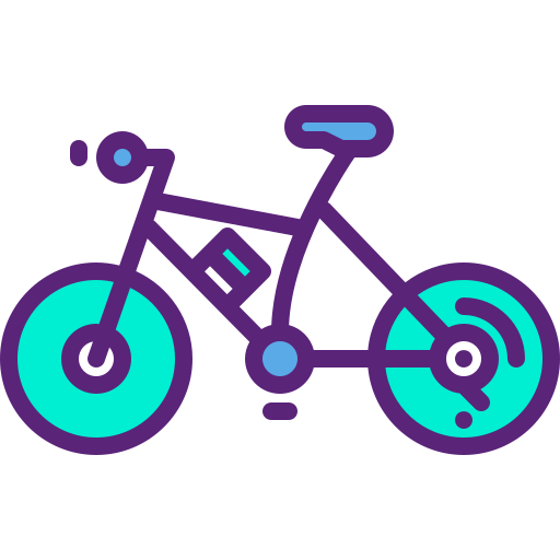 Bicicleta Berkahicon Lineal Color icono