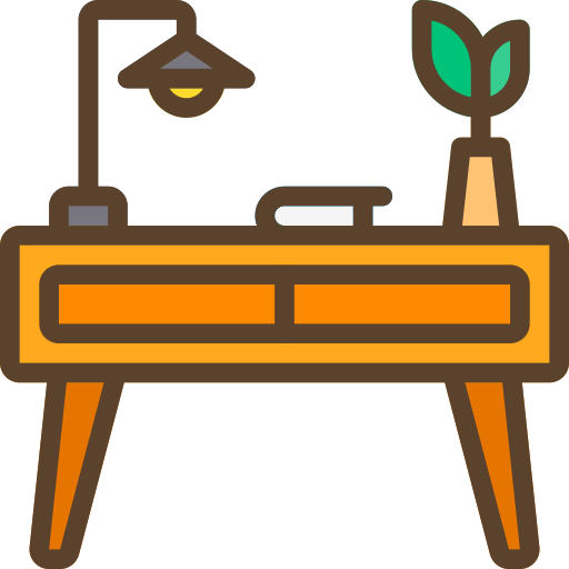 Desk Berkahicon Lineal Color icon