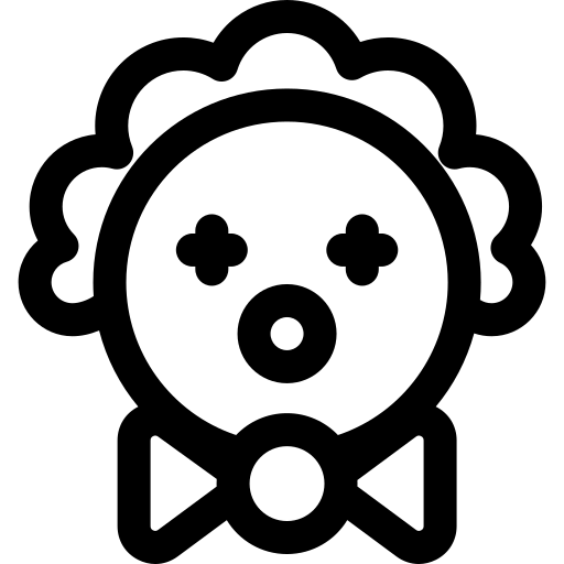 Palhaço Basic Rounded Lineal Ícone