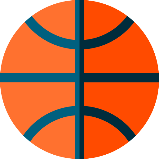 ballon de basket Basic Rounded Flat Icône