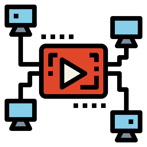 youtube Smalllikeart Lineal Color icon