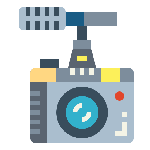 Video camera Smalllikeart Flat icon