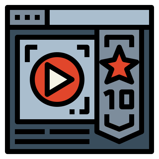 Reproductor de video Smalllikeart Lineal Color icono