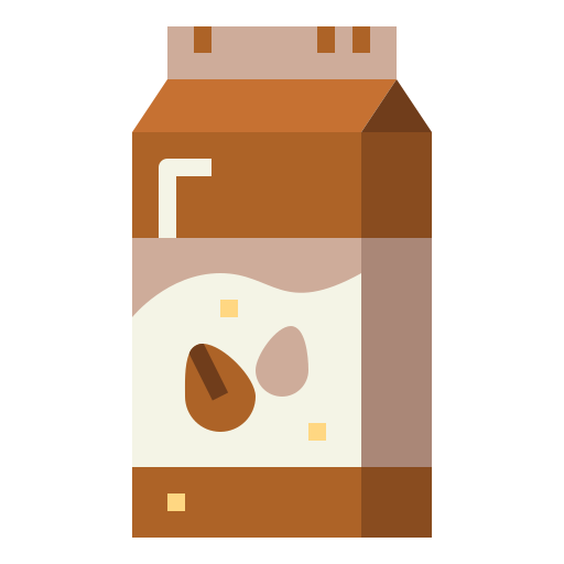 Almond milk Smalllikeart Flat icon