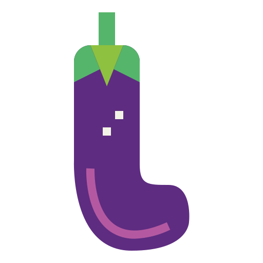 aubergine Smalllikeart Flat icoon
