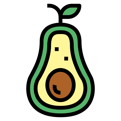 avocado Smalllikeart Lineal Color icona