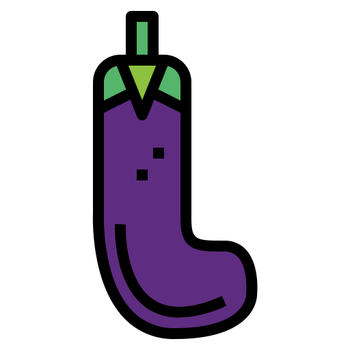 aubergine Smalllikeart Lineal Color icon