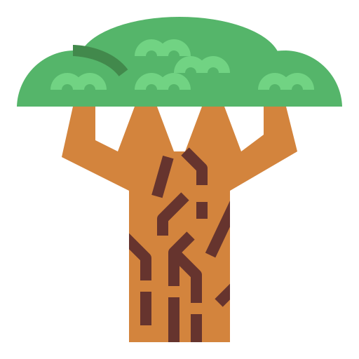 baobab Smalllikeart Flat ikona