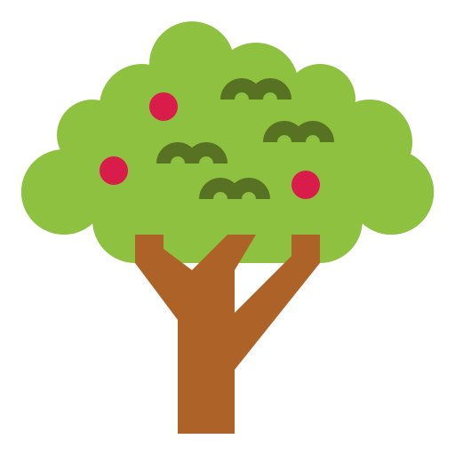Cherry tree Smalllikeart Flat icon