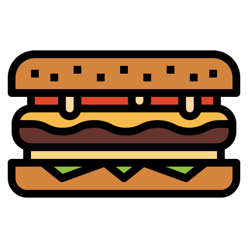 sandwich Smalllikeart Lineal Color icon