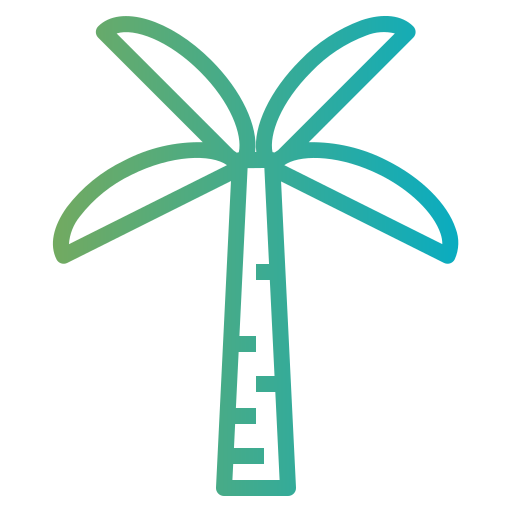 Palm tree Smalllikeart Gradient icon