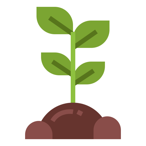 Sprout Smalllikeart Flat icon