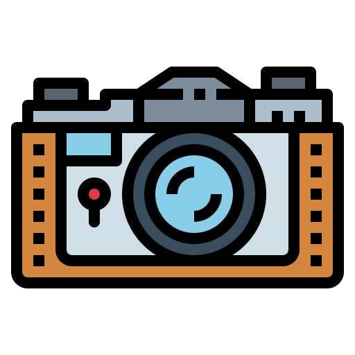 cámara fotográfica Smalllikeart Lineal Color icono