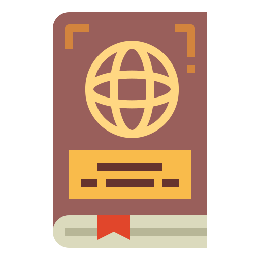 Заграничный пасспорт Smalllikeart Flat иконка
