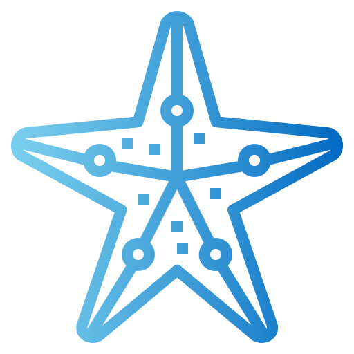 Морская звезда Smalllikeart Gradient иконка