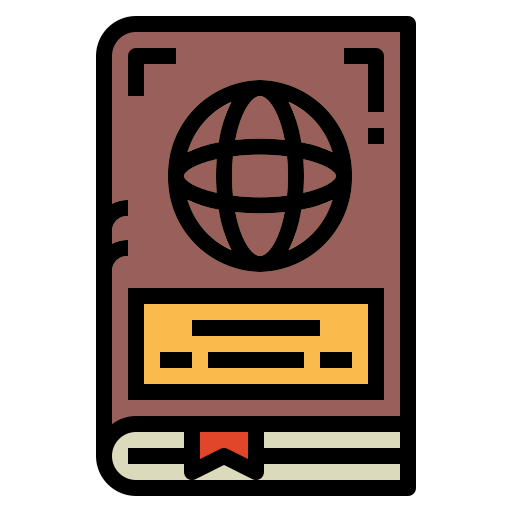 pasaporte Smalllikeart Lineal Color icono