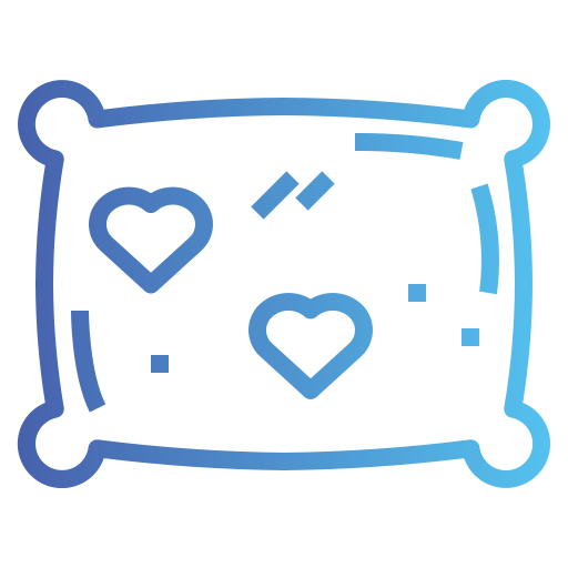 Pillow Smalllikeart Gradient icon