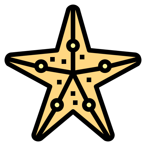 estrella de mar Smalllikeart Lineal Color icono