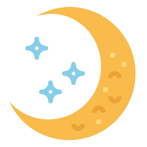 Night Smalllikeart Flat icon