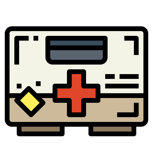 First aid kit Smalllikeart Lineal Color icon