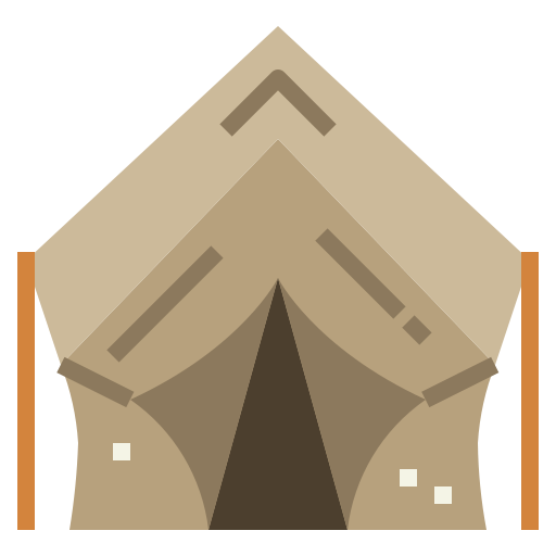 Tent Smalllikeart Flat icon