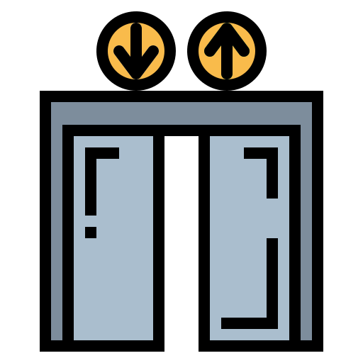 엘리베이터 Smalllikeart Lineal Color icon