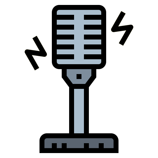 mikrofon Smalllikeart Lineal Color ikona