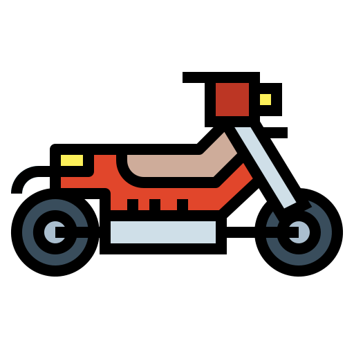 motocykl Smalllikeart Lineal Color ikona