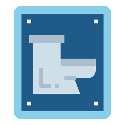 toilet Smalllikeart Flat icoon