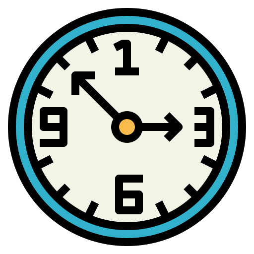 zegar ścienny Smalllikeart Lineal Color ikona