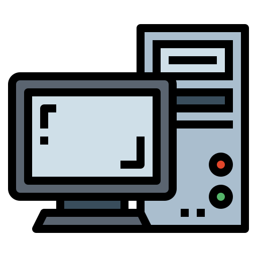コンピューター Smalllikeart Lineal Color icon