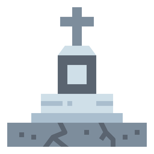Grave Smalllikeart Flat icon