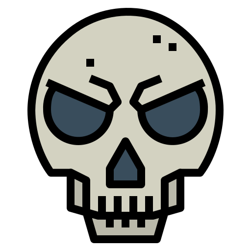 Cráneo Smalllikeart Lineal Color icono