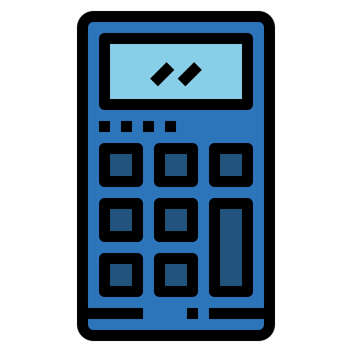 calcolatrice Smalllikeart Lineal Color icona