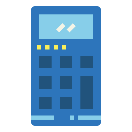 calcolatrice Smalllikeart Flat icona