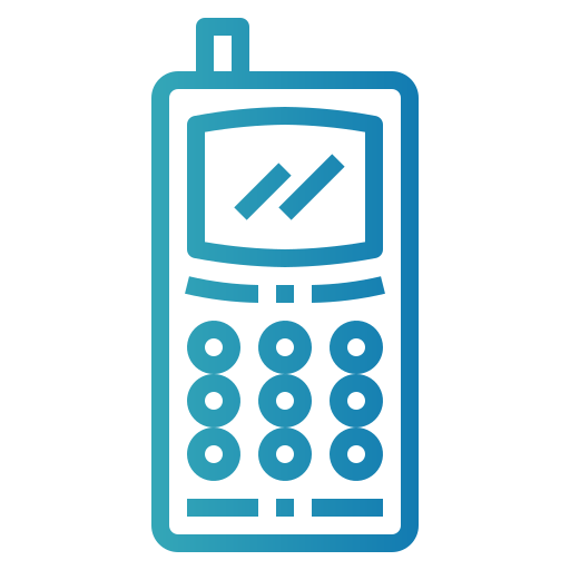 mobiltelefon Smalllikeart Gradient icon