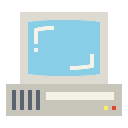 Computer Smalllikeart Flat icon